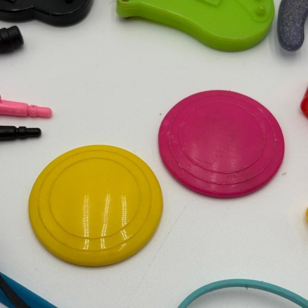 Vintage Mattel Barbie Doll Accessory Lot 80s 90s Guitars Sunglasses Visors Belts